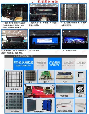 P3.91高清LED租赁屏——华信通压铸铝箱体电子广告宣传大屏幕新品发布